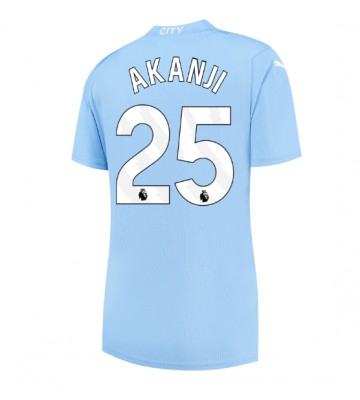 Manchester City Manuel Akanji #25 Replika Hjemmebanetrøje Dame 2023-24 Kortærmet